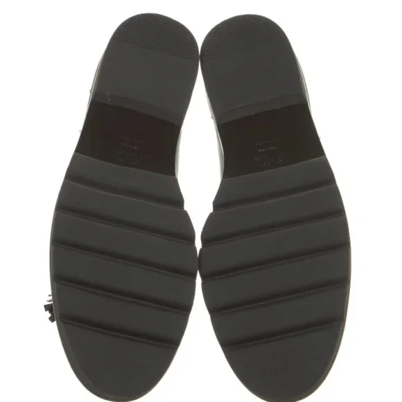 NWOT Stuart Weitzman Grey Leather Loafers - Picture 6 of 13